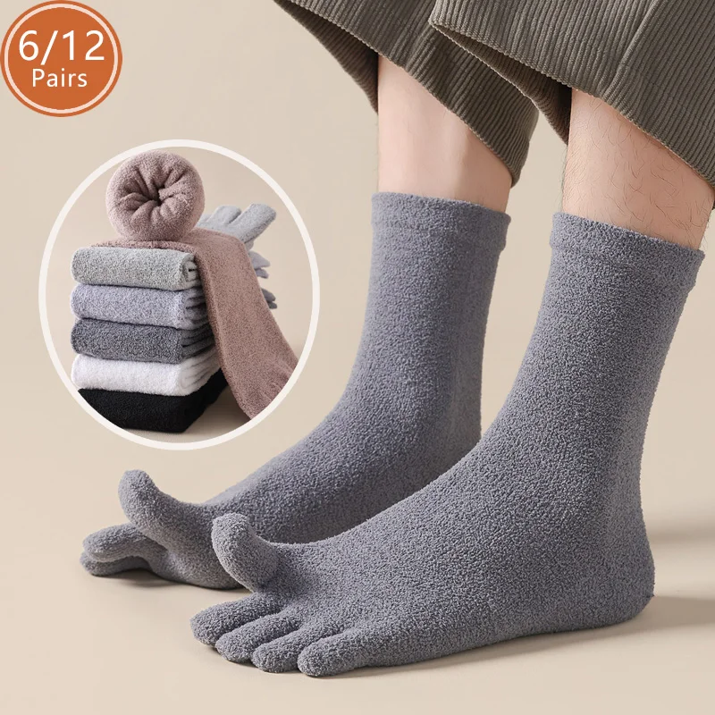 Toe Sock Split - 6/12 Çift Kalın Termal Ayırık Parmaklı